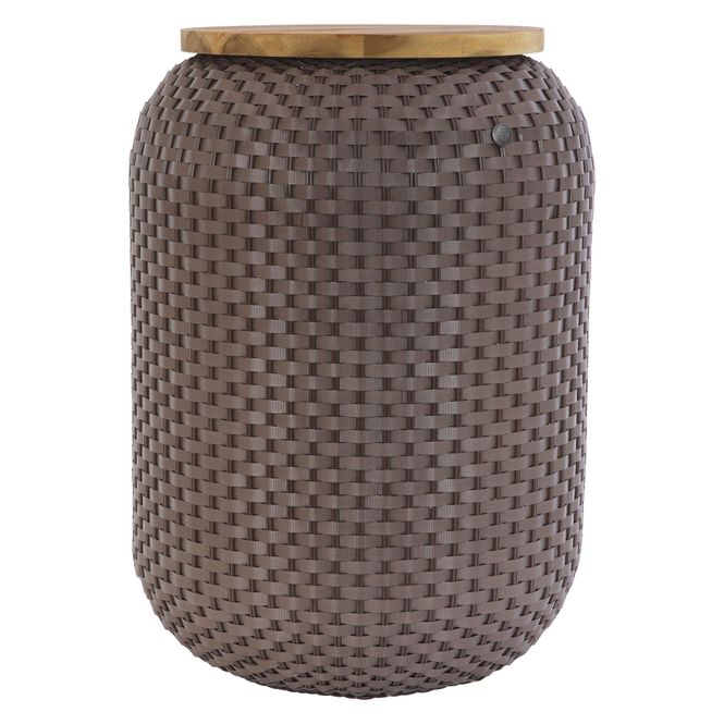 Hovedbilde Handed By Oppbevaringskurv Taupe med treplate