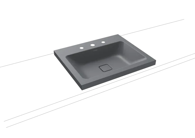 Hovedbilde Kaldewei CONO Mod 3083 Toppmontert Servant, 60x50 cm, Cool Grey 70, 3 ...