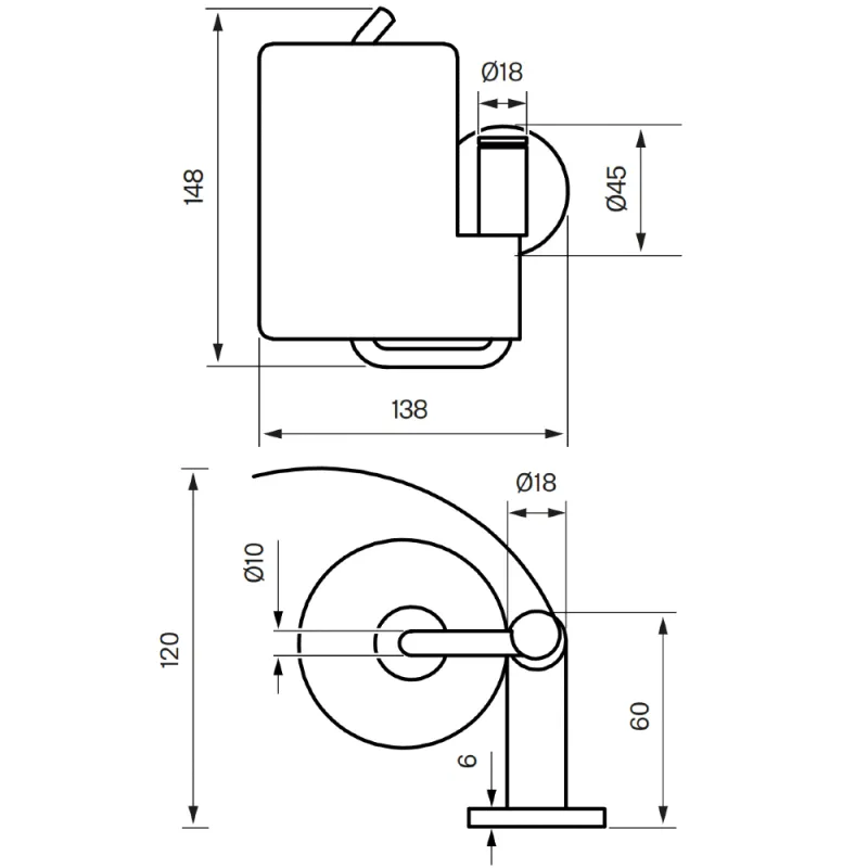 Tapwell TA236 toalettpapirholder