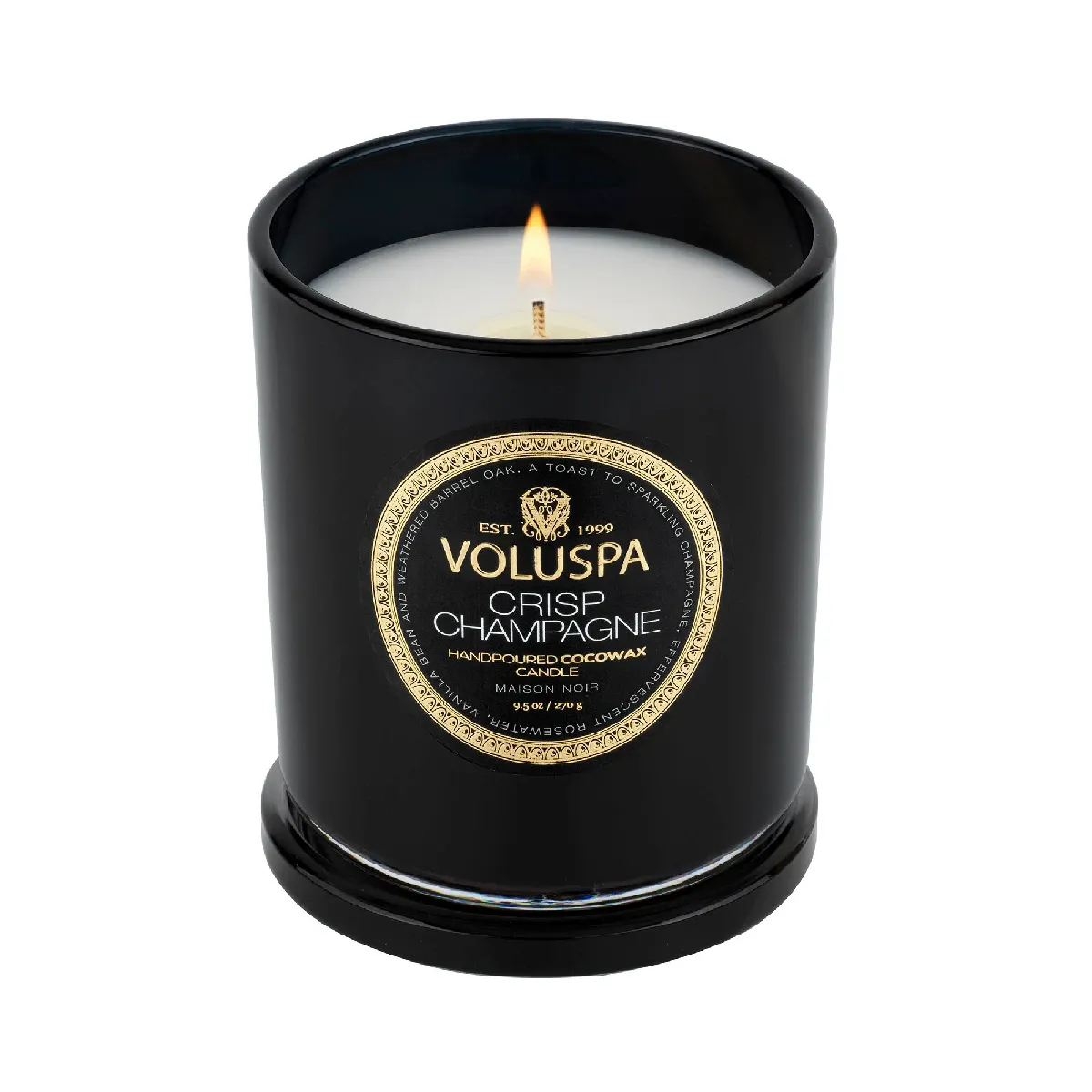Voluspa Maison Noir Classic Duftlys - Crisp Champagne