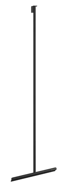 Hovedbilde Smedbo SIDELINE Gulvnal med selvklebende holder, 388 x 1330 mm, Sort