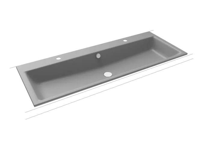 Hovedbilde Kaldewei PURO Mod 3169-D Dobbel Nedfelt Servant, 120x46 cm, Cool Grey ...