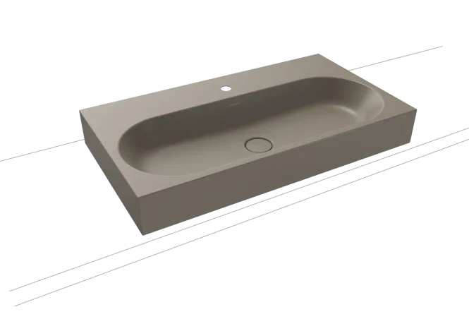 Hovedbilde Kaldewei CENTRO Mod 3058 Toppmontert Servant, 90x50 cm, Warm Grey 60, ...