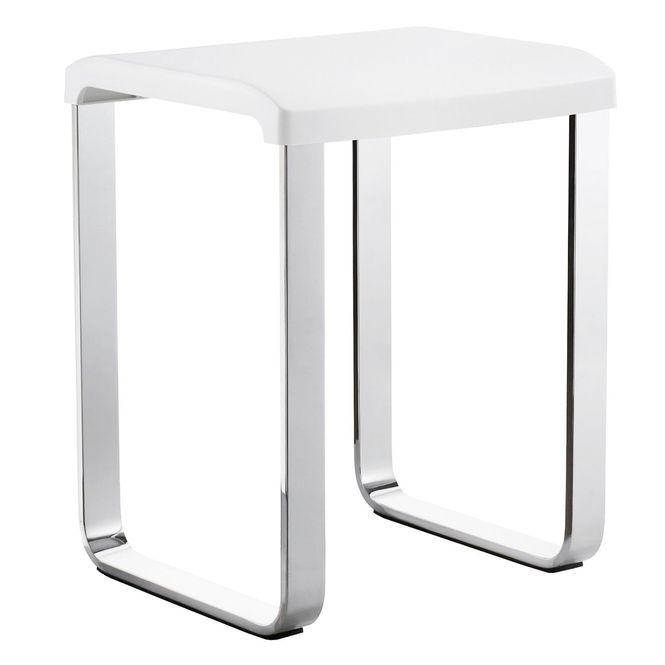 Hovedbilde Smedbo LIVING BASIC Baderomskrakk med Hvitt Sete, Aluminium