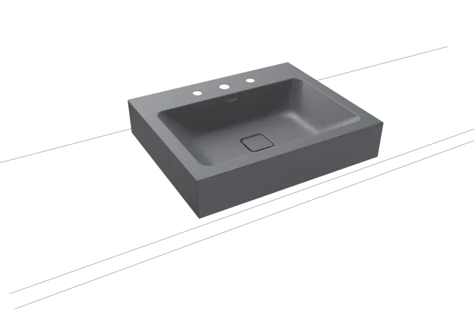 Hovedbilde Kaldewei CONO Mod 3085 Toppmontert Servant, 60x50 cm, Cool Grey 70, 3 ...