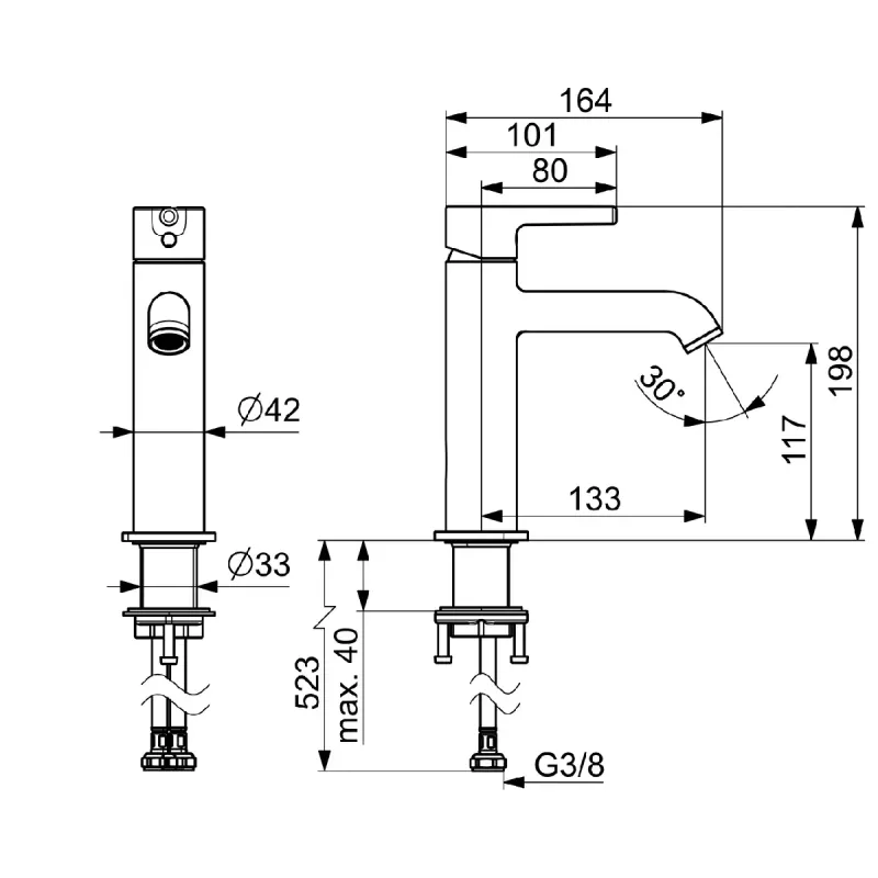 Oras Optima Style Servantbatteri