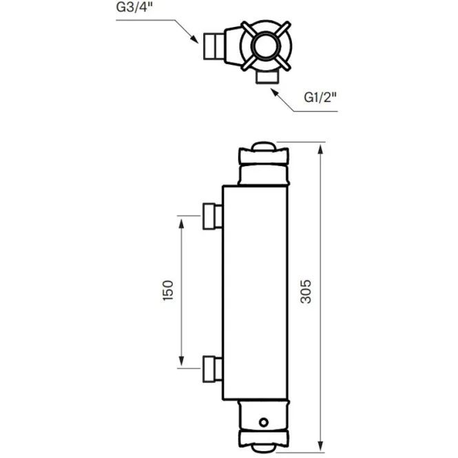 Hovedbilde Tapwell XCOL168 dusjbatteri