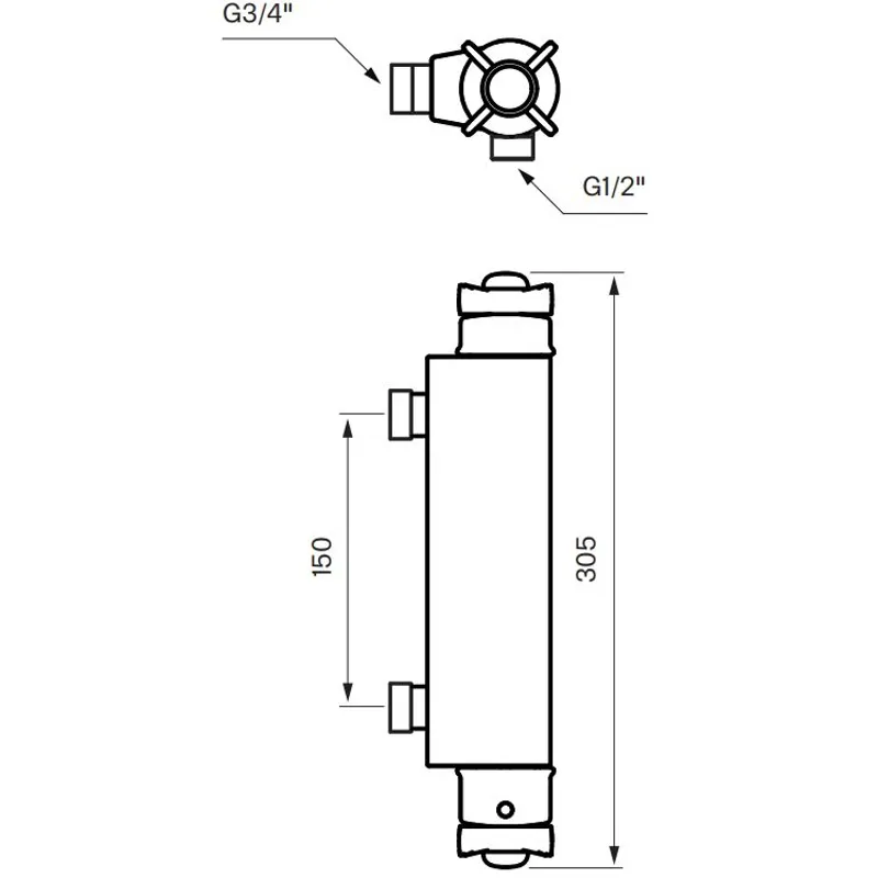 Tapwell XCOL168 dusjbatteri