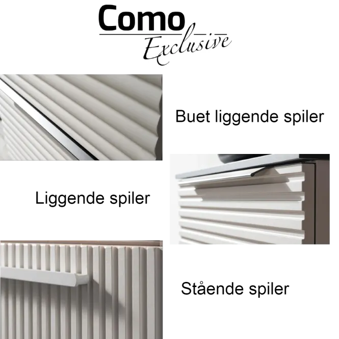 Hovedbilde Scala Bad Frontpanel for Como grunnmøbel - Stående spiler