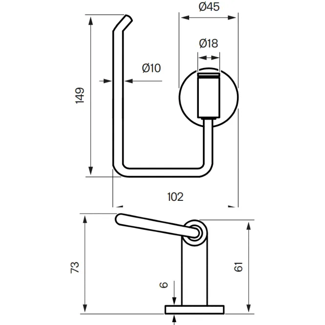Hovedbilde Tapwell TA235 toalettpapirholder