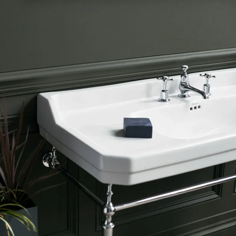 Burlington Edwardian servant 80x51 cm inkl.rørstativ i krom