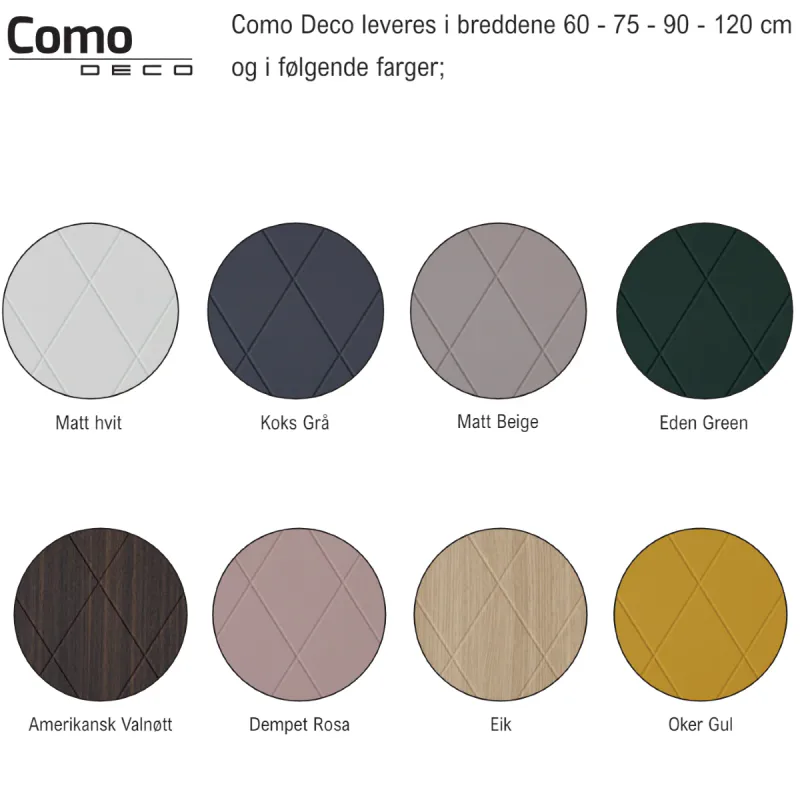 Scala Bad Como 120 cm dobbel servantskap - Deco fronter