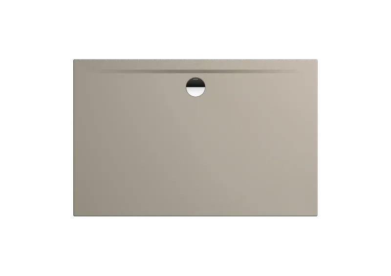 Kaldewei SUPERPLAN ZERO Mod 1570-5 Dusjkar 100x130 cm, Warm Grey 30, Secure Plus, med ekstra lav støtte