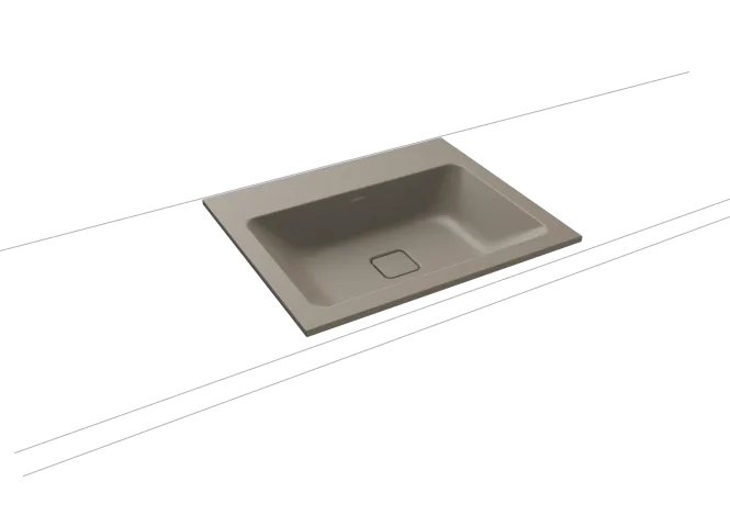 Hovedbilde Kaldewei CONO Mod 3080 Nedfelt Servant, 60x50 cm, Warm Grey 60, 3 ...