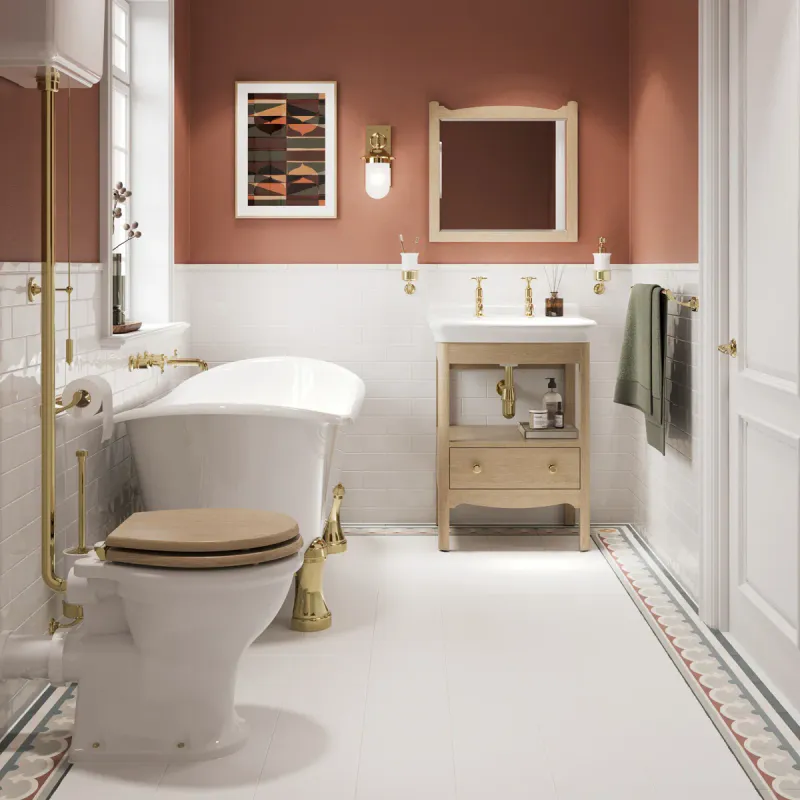 Burlington Guild Servantskap 56 cm med Porselensservant