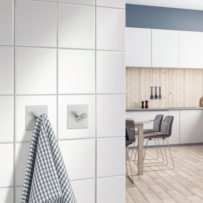 Hovedbilde Beslagsboden DESIGN Enkel Krok, Børstet Rustfritt Stål