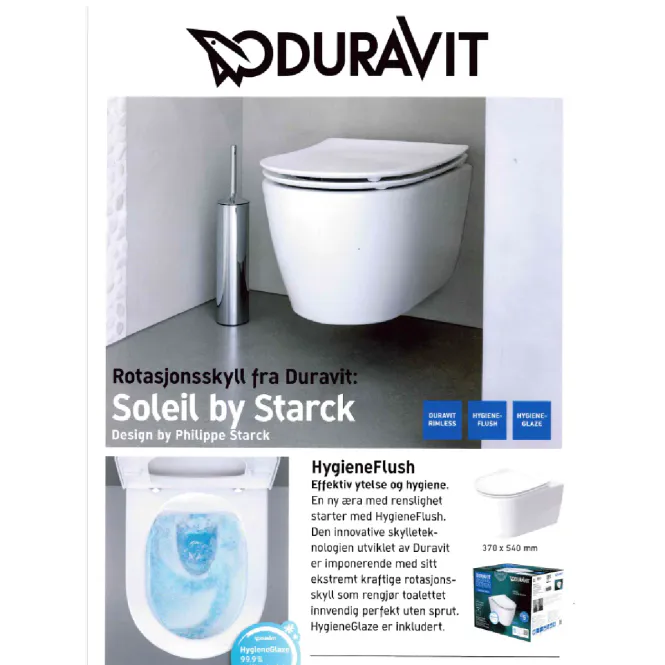 Hovedbilde Duravit Soleil by Starck 54 cm HygieneFlush veggtoalett hvit