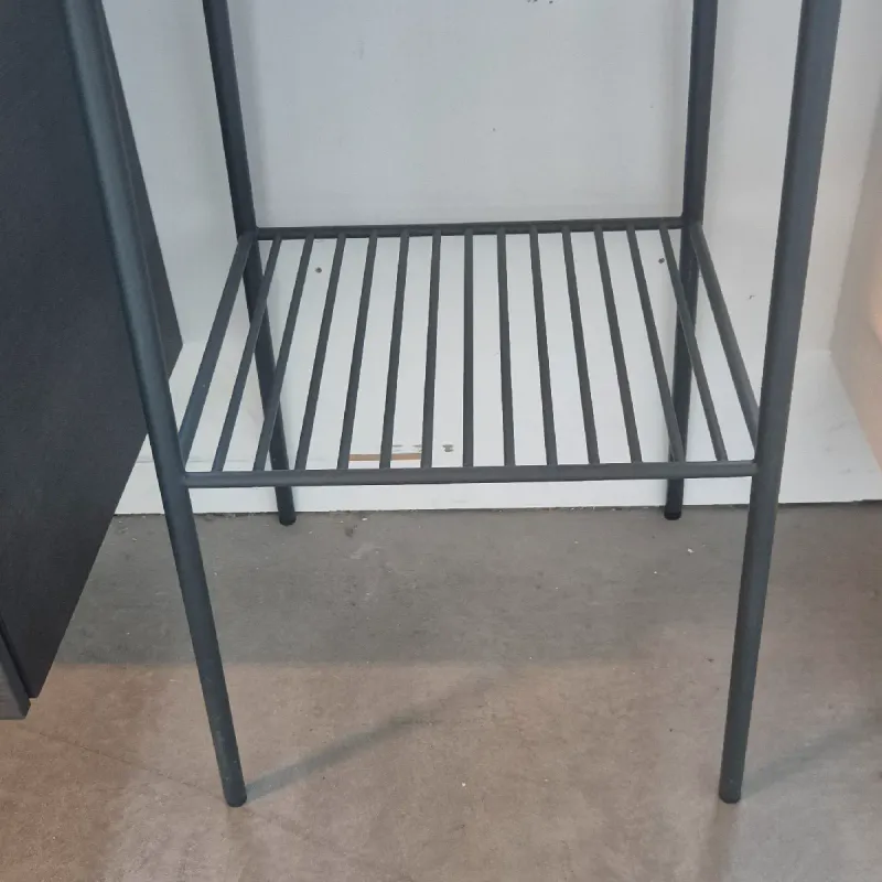 OUTLET: Scarabeo Moon 60 cm Servant med Rørstativ Matt Sort - Utstilling