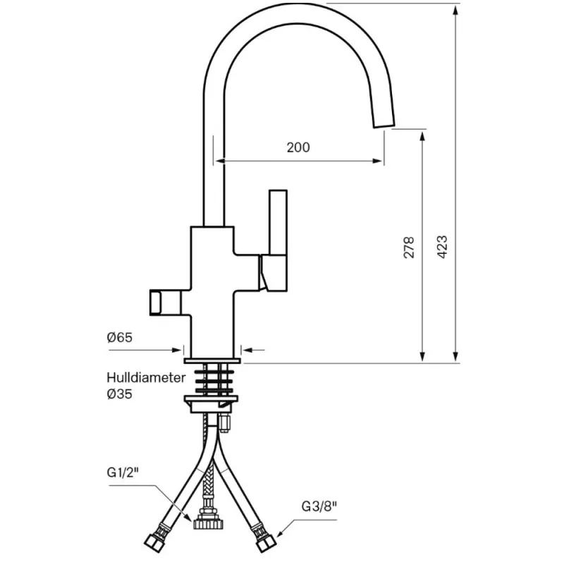 Tapwell ARM184 kjøkkenbatteri