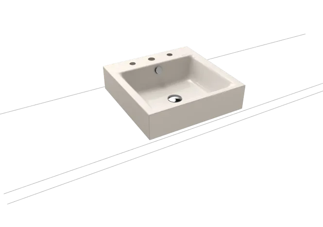 Hovedbilde Kaldewei PURO Mod 3156 Toppmontert Servant, 46x46 cm, Pergamon, 3 ...