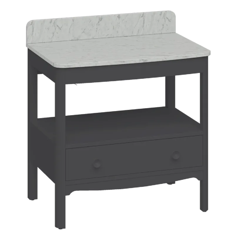 Burlington Guild Servantskap 81 cm med Carrara Benkeplate