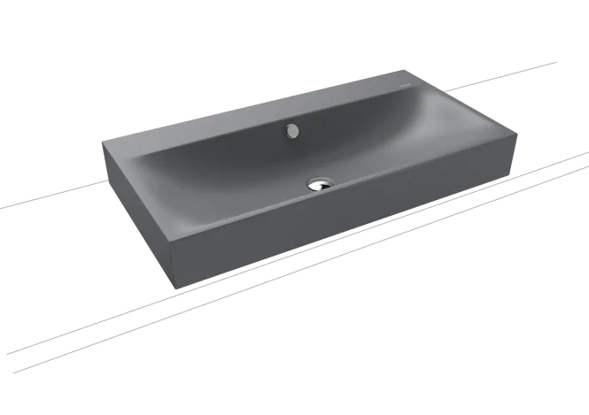 Hovedbilde Kaldewei SILENIO Toppmontert Servant Mod 3043 90x46 cm, Black Matt ...