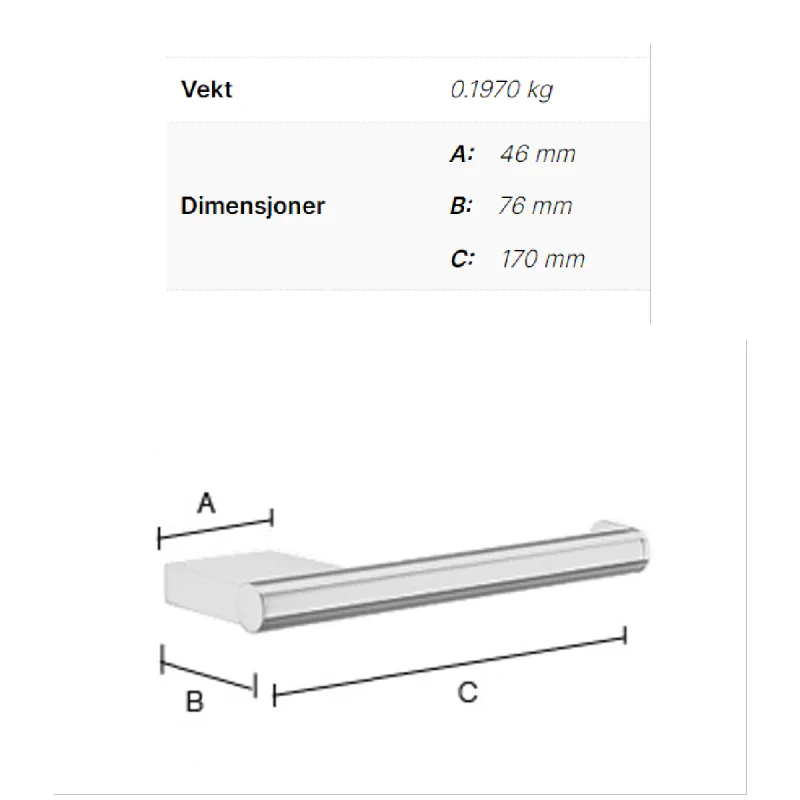 Smedbo Air toalettpapirholder