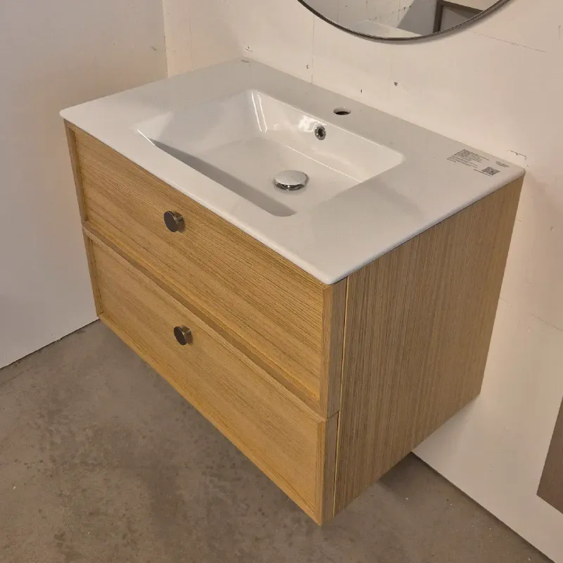 OUTLET: Quadro Bad Nordic Wood 80 cm Baderomsmøbel Eik - Utstilling