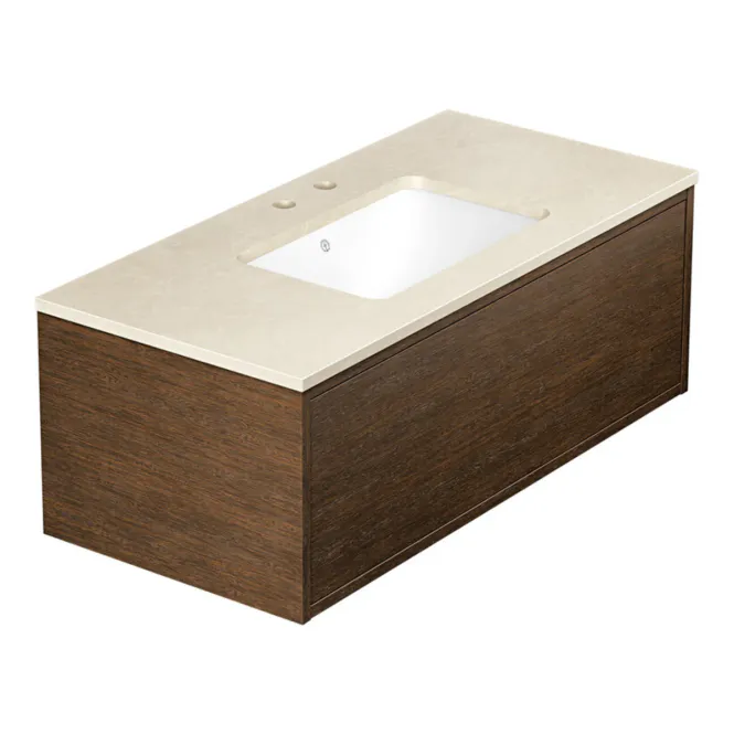 Hovedbilde Gustavsberg Ducentic Servantskap 100 cm med Beige Royal Benkeplate og ...