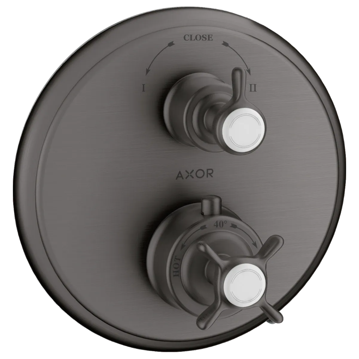 Axor Montreux Innebygd Termostatmodul med kryssgrep og avsperring/vender - 2 uttak