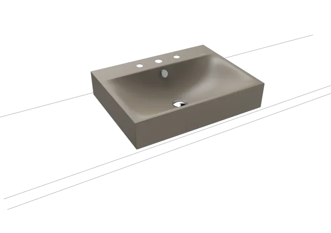 Hovedbilde Kaldewei SILENIO Toppmontert Servant Mod 3042 60x46 cm, Warm Grey 60, ...