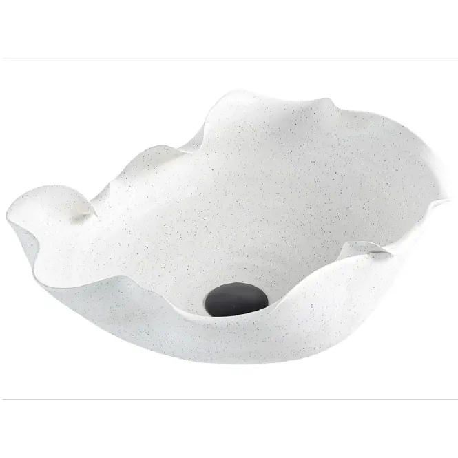 Hovedbilde Scala Bad Handmade ART Snøfrisk Toppmontert Servant 48x37 cm