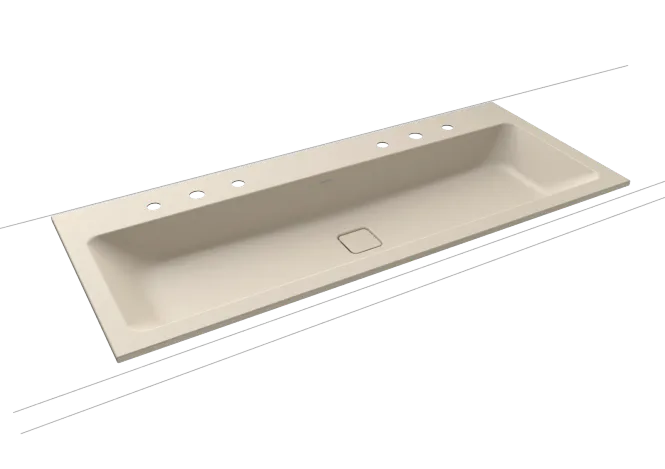 Hovedbilde Kaldewei CONO Mod 3082 Dobbel Nedfelt Servant, 120x50 cm, Pergamon, 2 ...