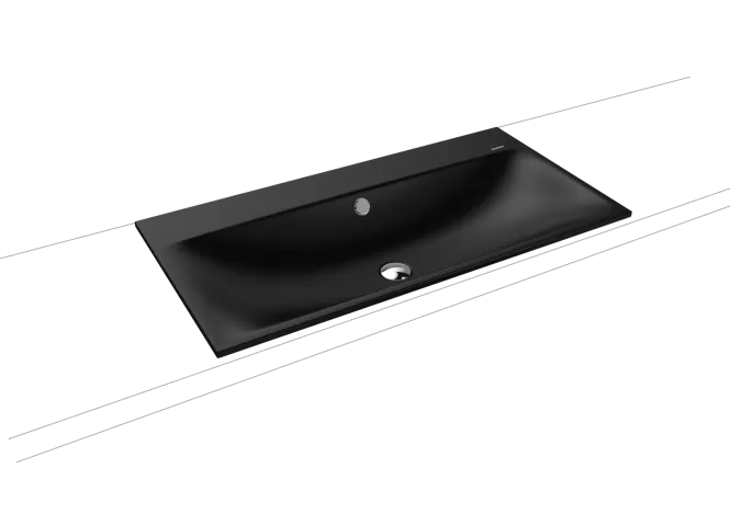 Hovedbilde Kaldewei SILENIO Nedfelt Servant Mod 3038 90x46 cm, Black Matt 100, 0 ...