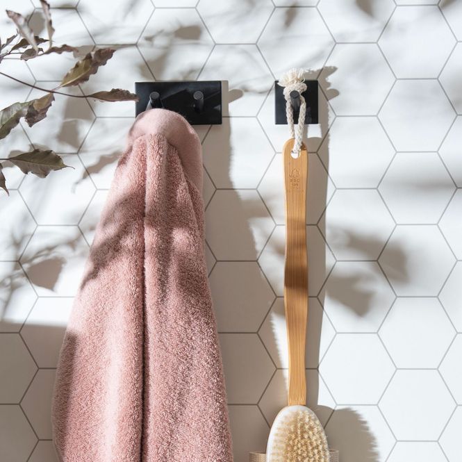 Hovedbilde Beslagsboden DESIGN Enkel Krok Matt, Sort Rustfritt Stål