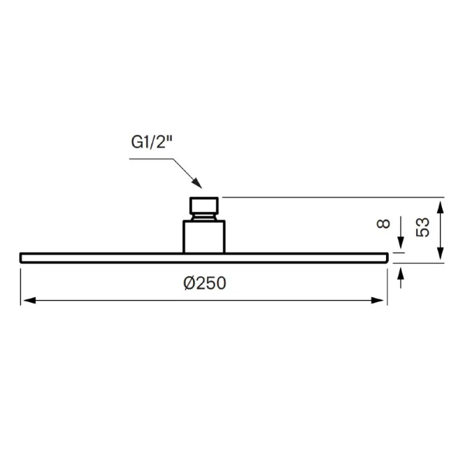 Hovedbilde Tapwell ZSOF250 taksil ø25 cm
