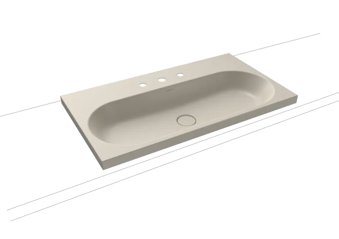 Hovedbilde Kaldewei CENTRO Mod 3056 Toppmontert Servant, 90x50 cm, Warm Grey 10, ...