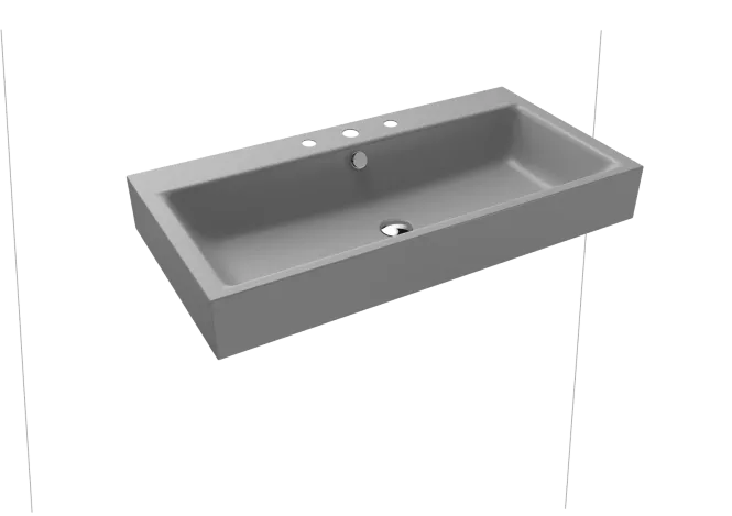 Hovedbilde Kaldewei PURO Vegghengt Servant Mod 3165 90x46 cm, Black Matt 100, 3 ...