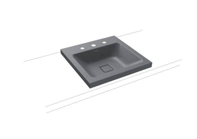 Hovedbilde Kaldewei CONO Mod 3076 Toppmontert Servant, 50x50 cm, Cool Grey 70, 3 ...
