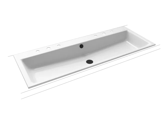 Hovedbilde Kaldewei PURO Mod 3169-D Dobbel Nedfelt Servant, 120x46 cm, Alpine ...