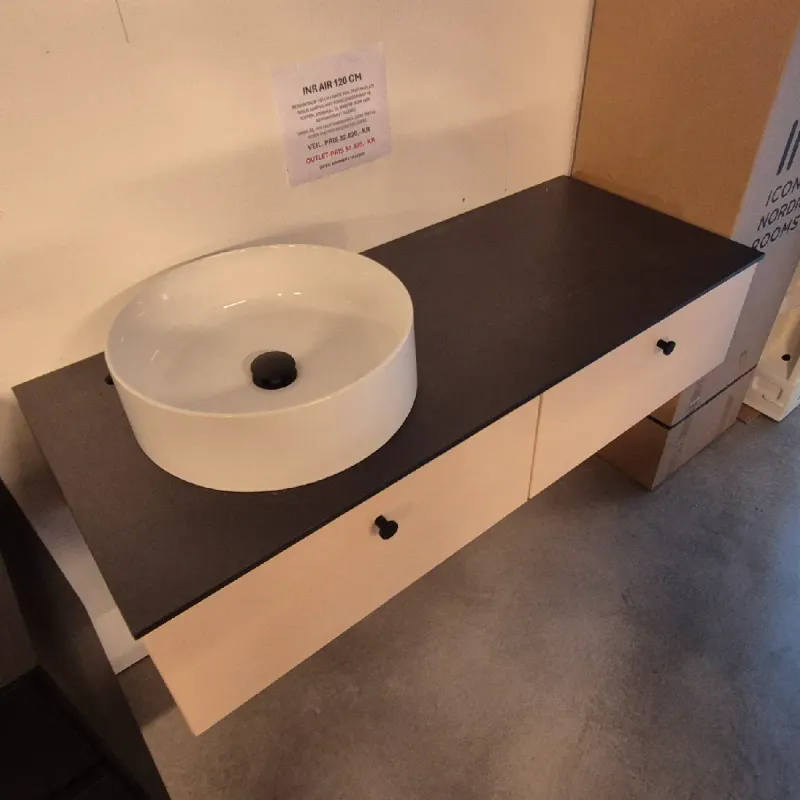 OUTLET: INR AIR Baderomsinnredning 120 cm White Ash - Utstilling