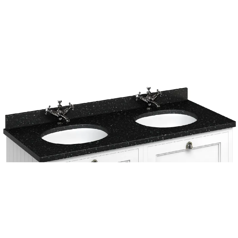 Burlington servantskap 130x55cm med benkeplate/underlimt servant