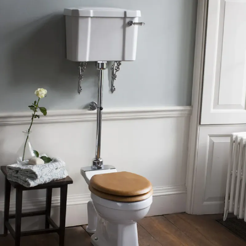Burlington Standard Medium Level gulvtoalett inkl.52cm sisterne