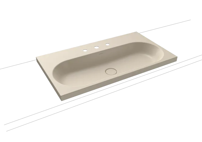 Hovedbilde Kaldewei CENTRO Mod 3056 Toppmontert Servant, 90x50 cm, Warm Beige ...