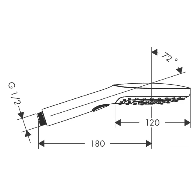 Hovedbilde Hansgrohe Raindance Select E hånddusj 120 3jet