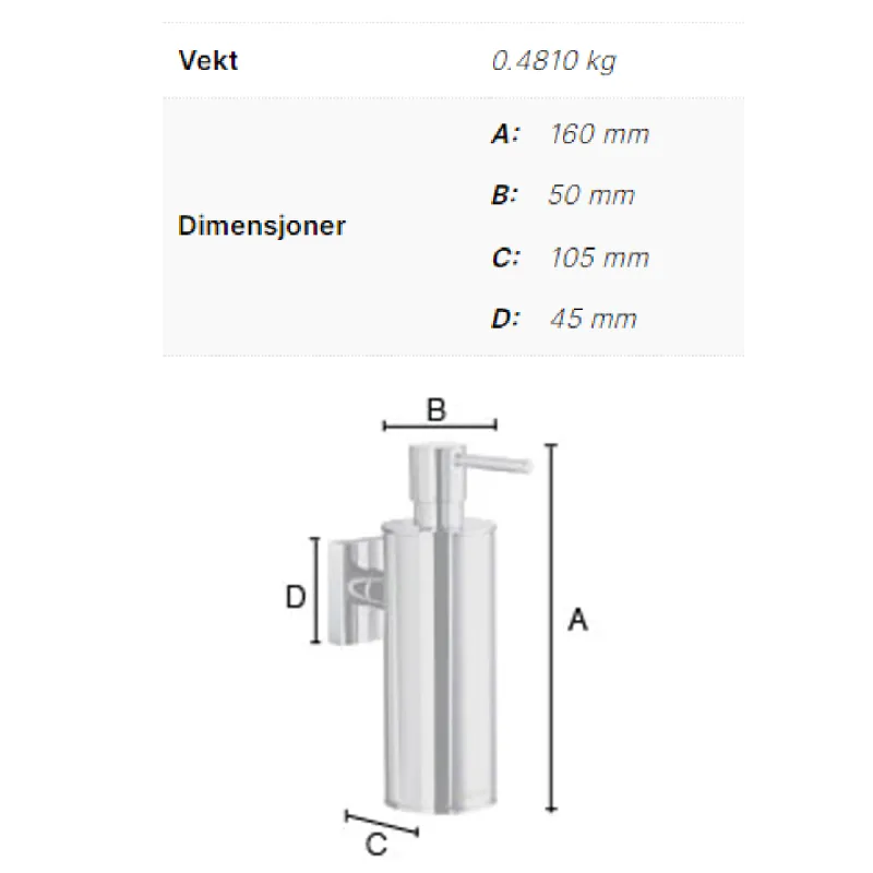 Smedbo House såpedispenser