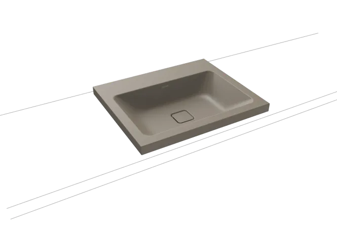 Hovedbilde Kaldewei CONO Mod 3083 Toppmontert Servant, 60x50 cm, Warm Grey 60, 0 ...