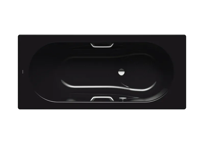 Kaldewei VAIO SET STAR Mod 945 Badekar 170x70 cm, Black, Spesialoverløp, Full Anti-Slip