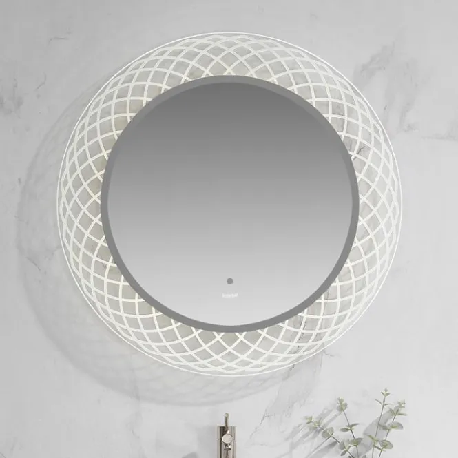 Hovedbilde Scala Bad Casino designspeil ø80 cm med belysning