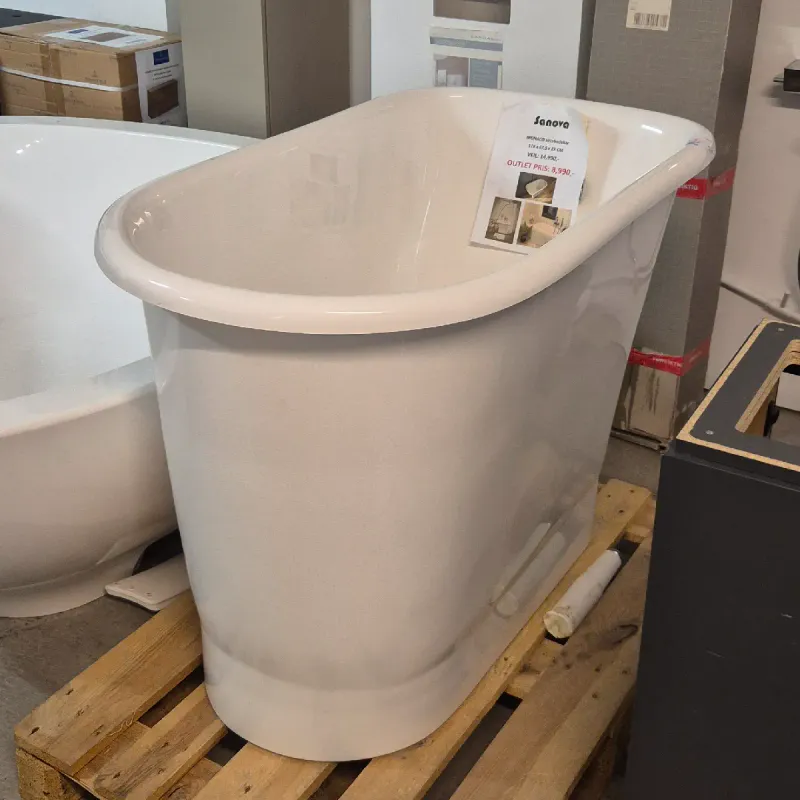 OUTLET: Sanova Monaco Sittebadekar 118x67,5 cm Hvit - Utstilling